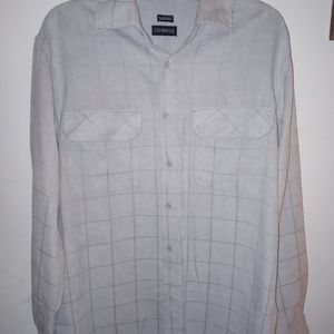 George sueded button down